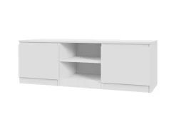 Szafka RTV Biała 120 cm - Nowoczesna komoda