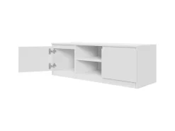 Szafka RTV Biała 120 cm - Nowoczesna komoda