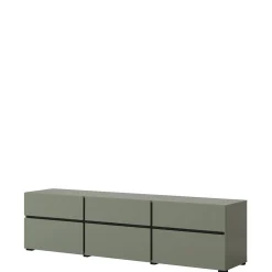 Szafka RTV 180 cm z szufladami CROSS zielony