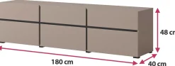 Szafka RTV 180 cm z szufladami CROSS zielony