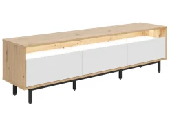 Szafka RTV Gap 190 cm z 3 szufladami dąb artisan/biały