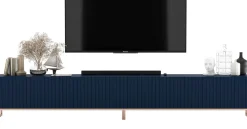 Szafka RTV Glamour Komoda RTV Granatowy MAT 300 cm