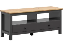 Szafka RTV Hesen 137 cm z 2 szufladami grafit