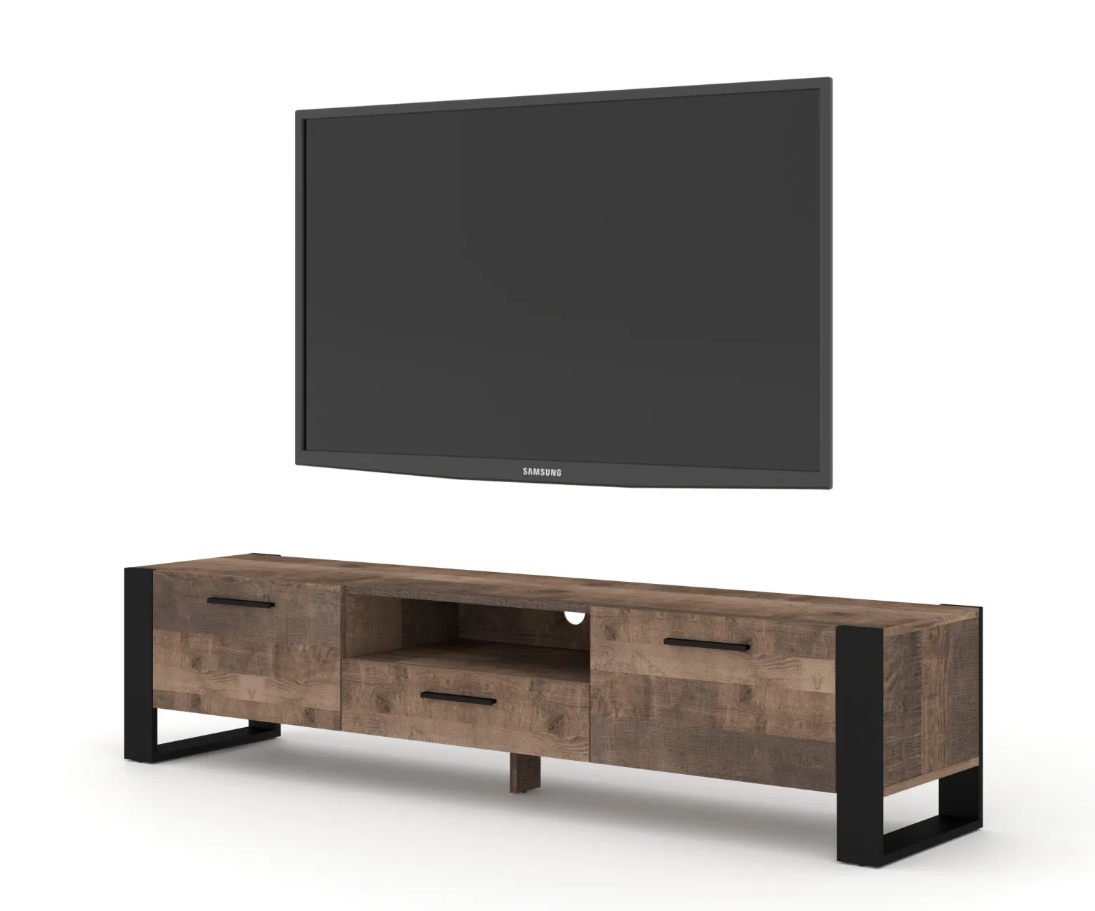 Szafka RTV komoda NUKA 200 cm dąb grange stojąca