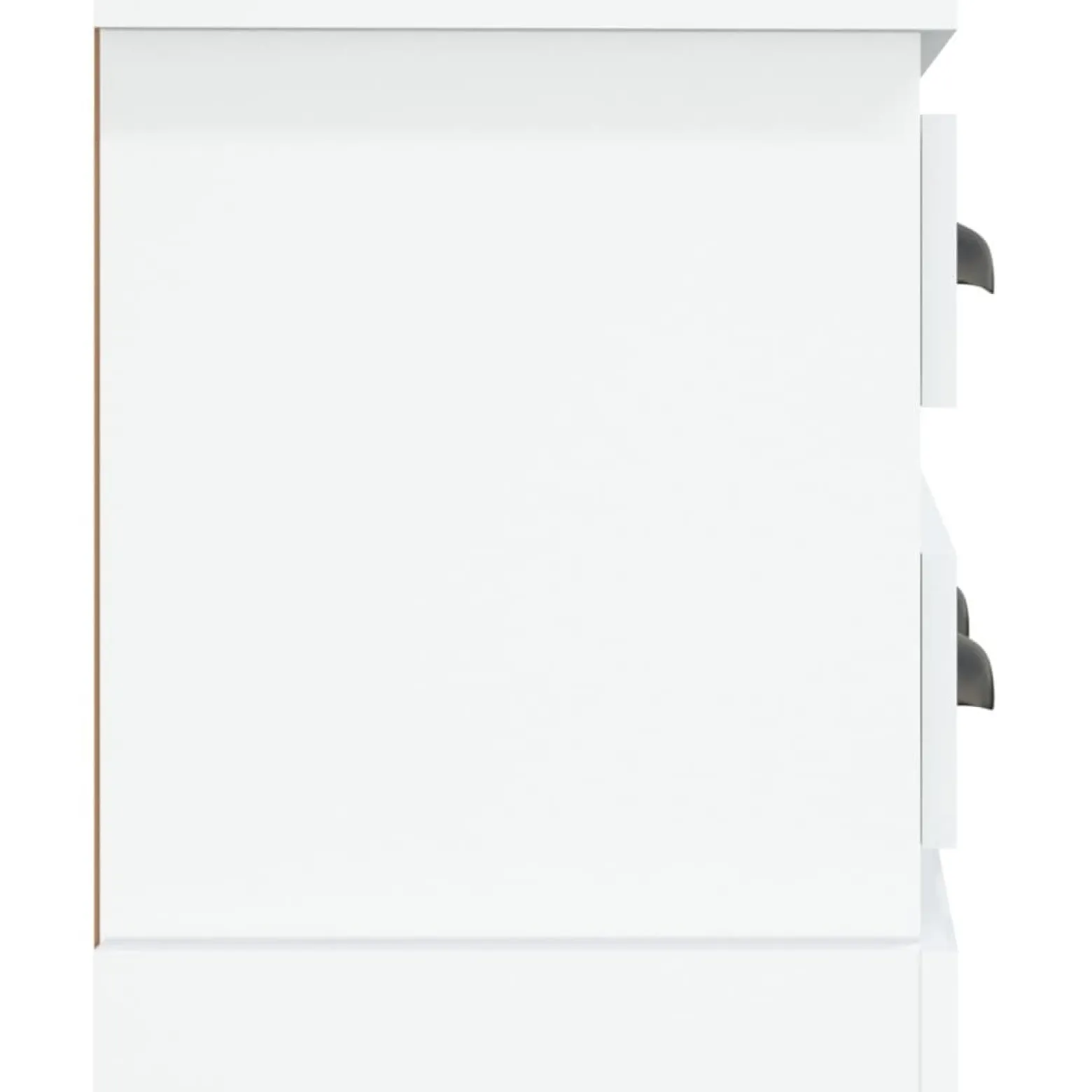 Szafka RTV Stolik Pod Telewizor Szafka Półka Biały Połysk 100x35.5x45 cm