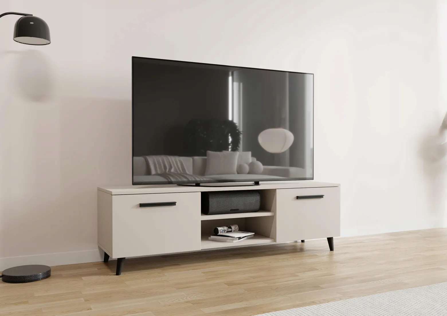 Szafka stolik RTV BERGEN 150cm kaszmir PER