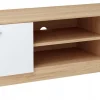 Szafka stolik RTV 2DC 160cm BIAŁY-SONOMA komoda