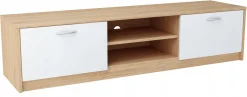Szafka stolik RTV 2DC 160cm BIAŁY-SONOMA komoda
