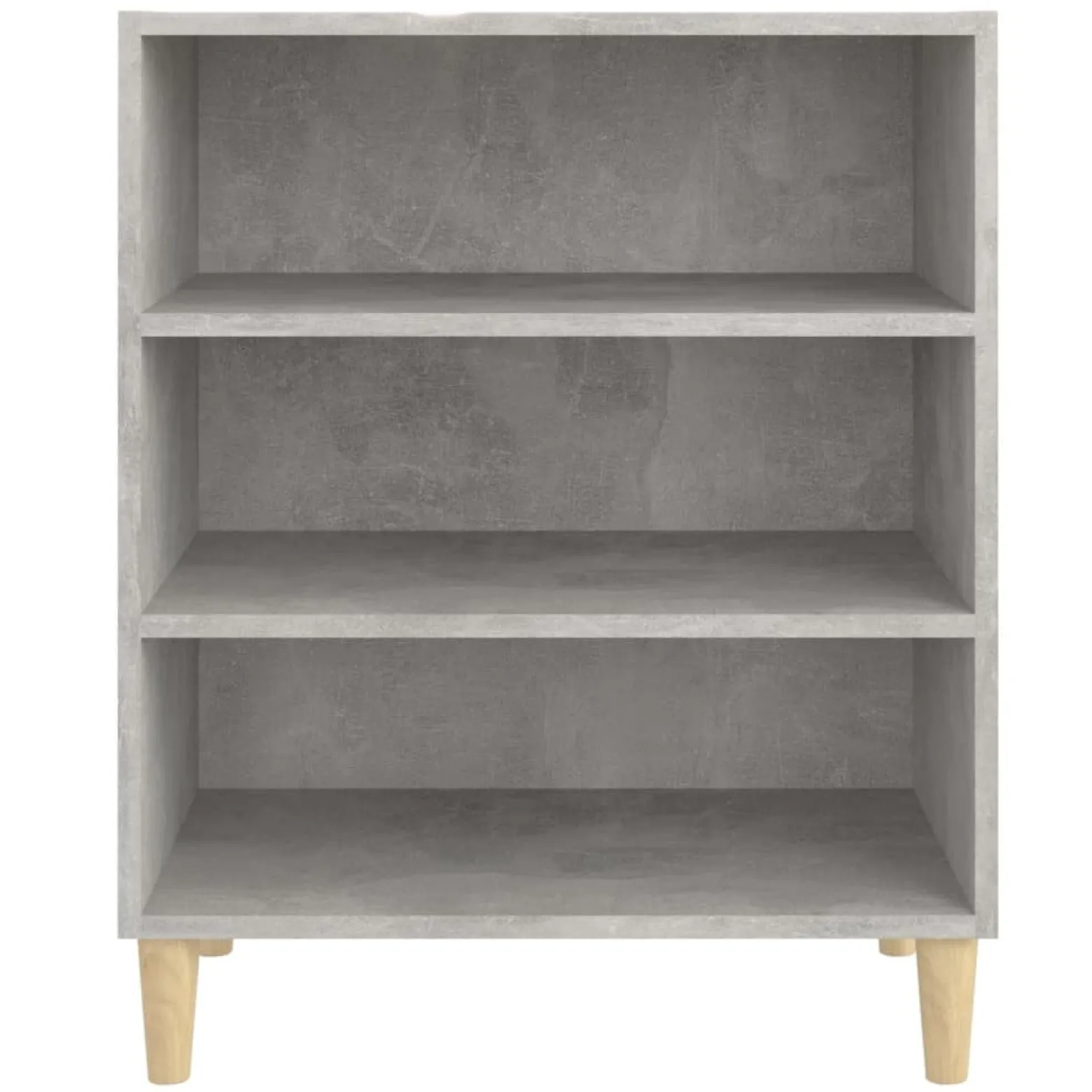 Szafka Szara Beton z Półkami 57x35x70 cm do Salonu Pokoju Sypialni