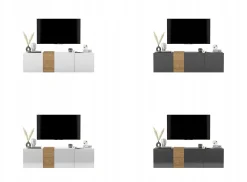 Szafka wisząca RTV Loft Industrialna połysk 160cm