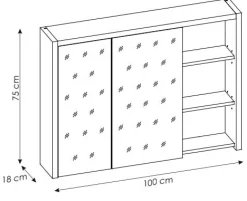 Szafka z lustrem 100 cm DEVON