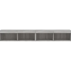 Szafki TV z LED 2 szt. szary dąb sonoma 100x30x30 cm