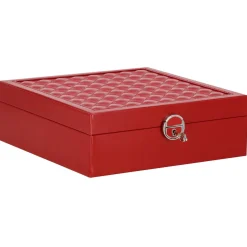 Szkatułka na biżuterię ekoskóra 25x25x8,5 cm organizer