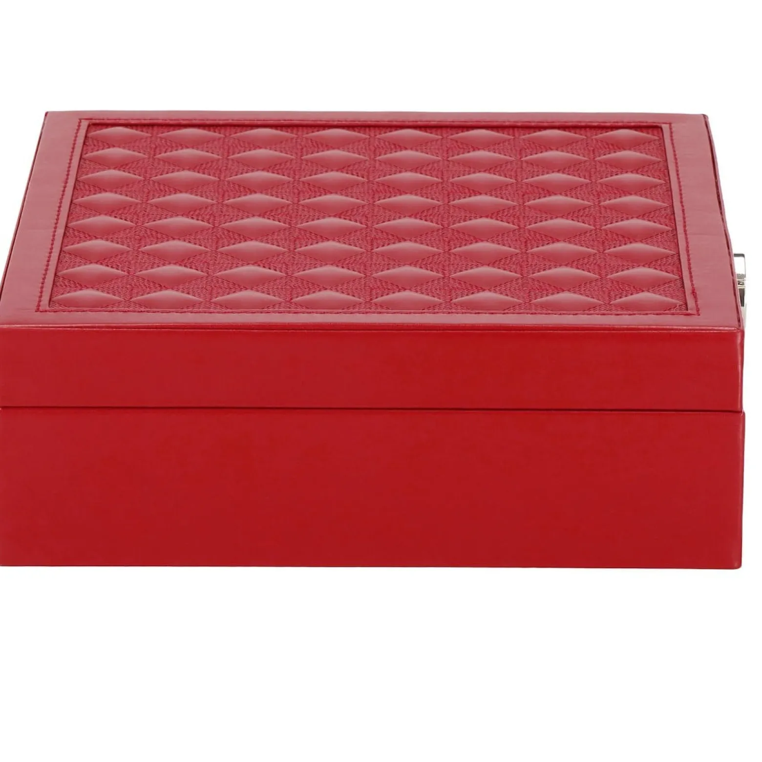 Szkatułka na biżuterię ekoskóra 25x25x8,5 cm organizer