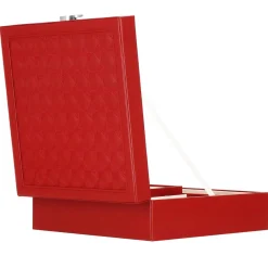 Szkatułka na biżuterię ekoskóra 25x25x8,5 cm organizer