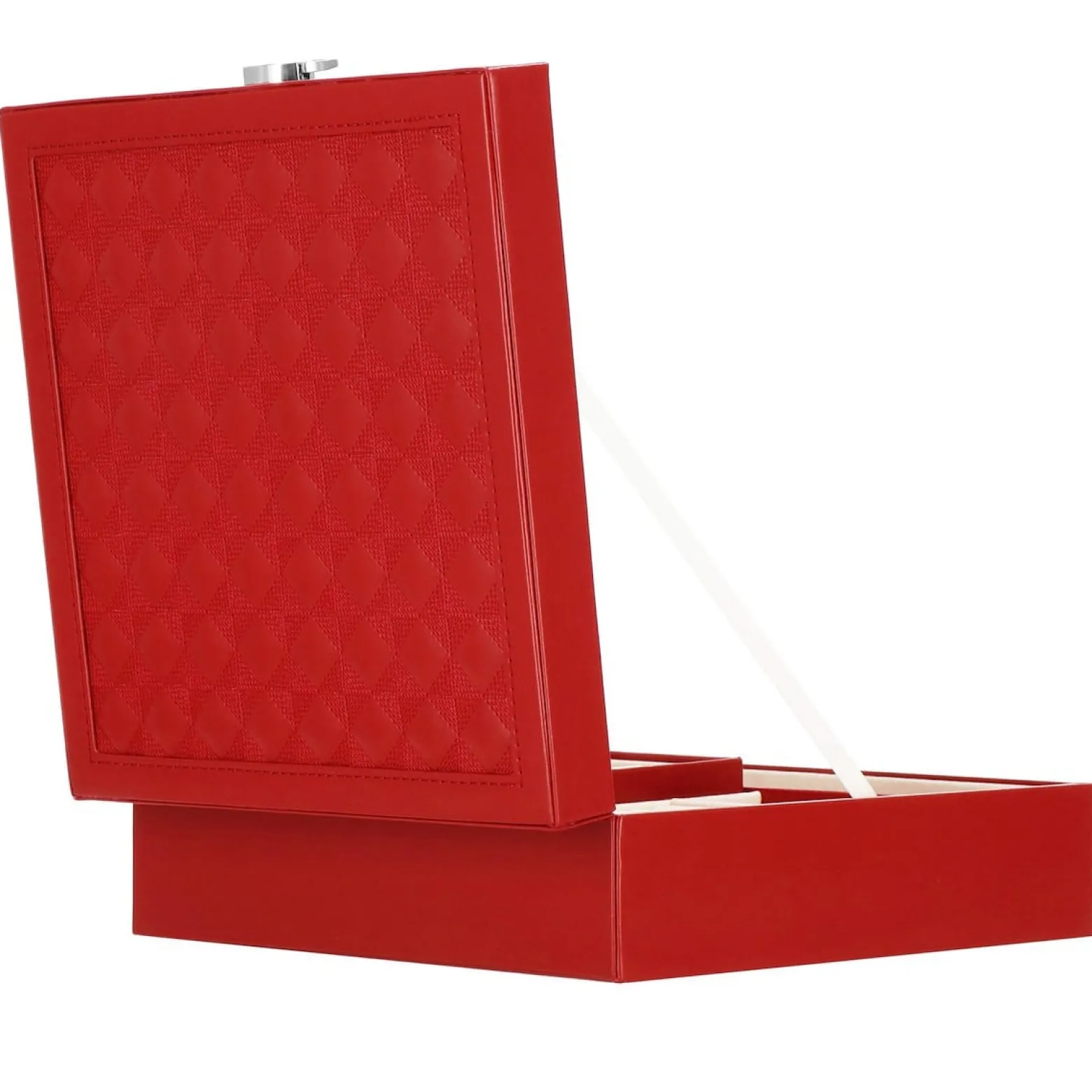 Szkatułka na biżuterię ekoskóra 25x25x8,5 cm organizer