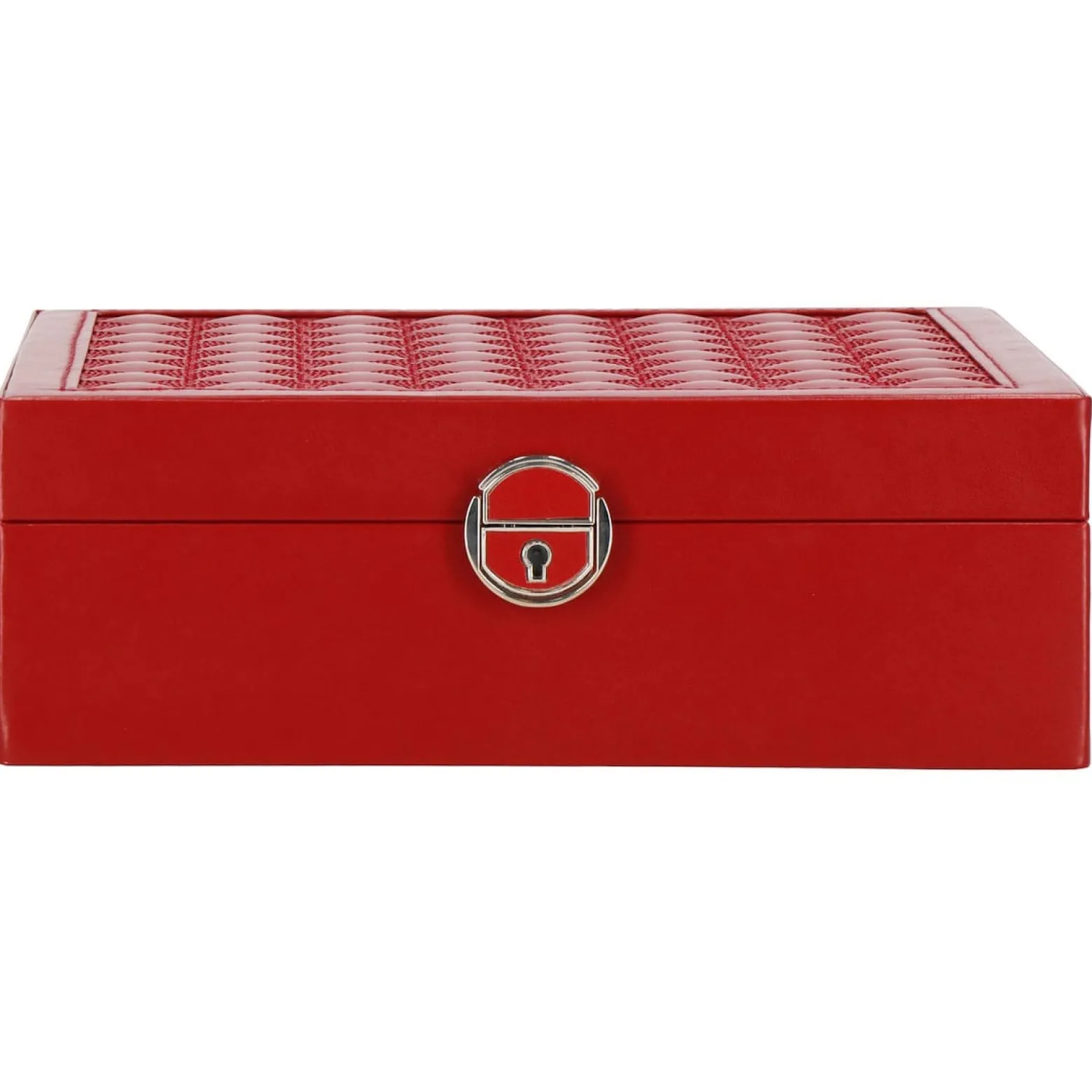 Szkatułka na biżuterię ekoskóra 25x25x8,5 cm organizer
