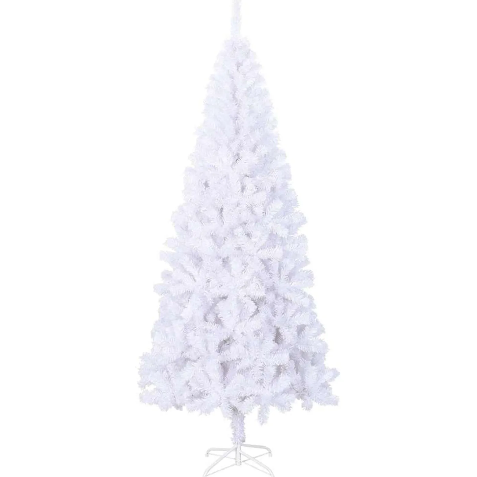 Sztuczna choinka Biały 240 x 120 cm vidaXL