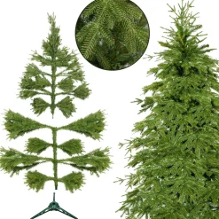 Sztuczna choinka 120 cm premium świerk naturalny PE