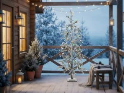 Sztuczna choinka ośnieżona z LED 180 cm