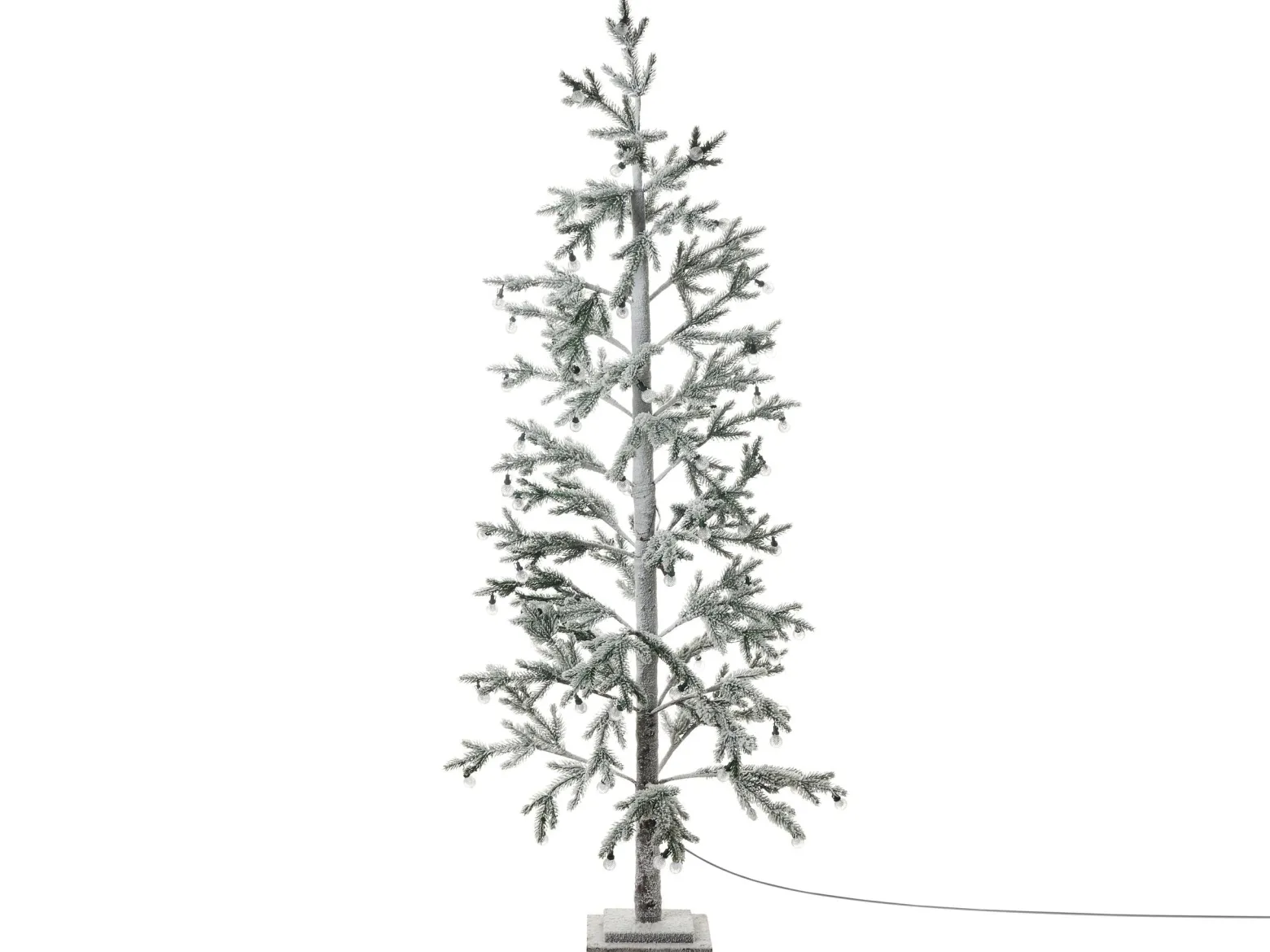 Sztuczna choinka ośnieżona z LED 180 cm