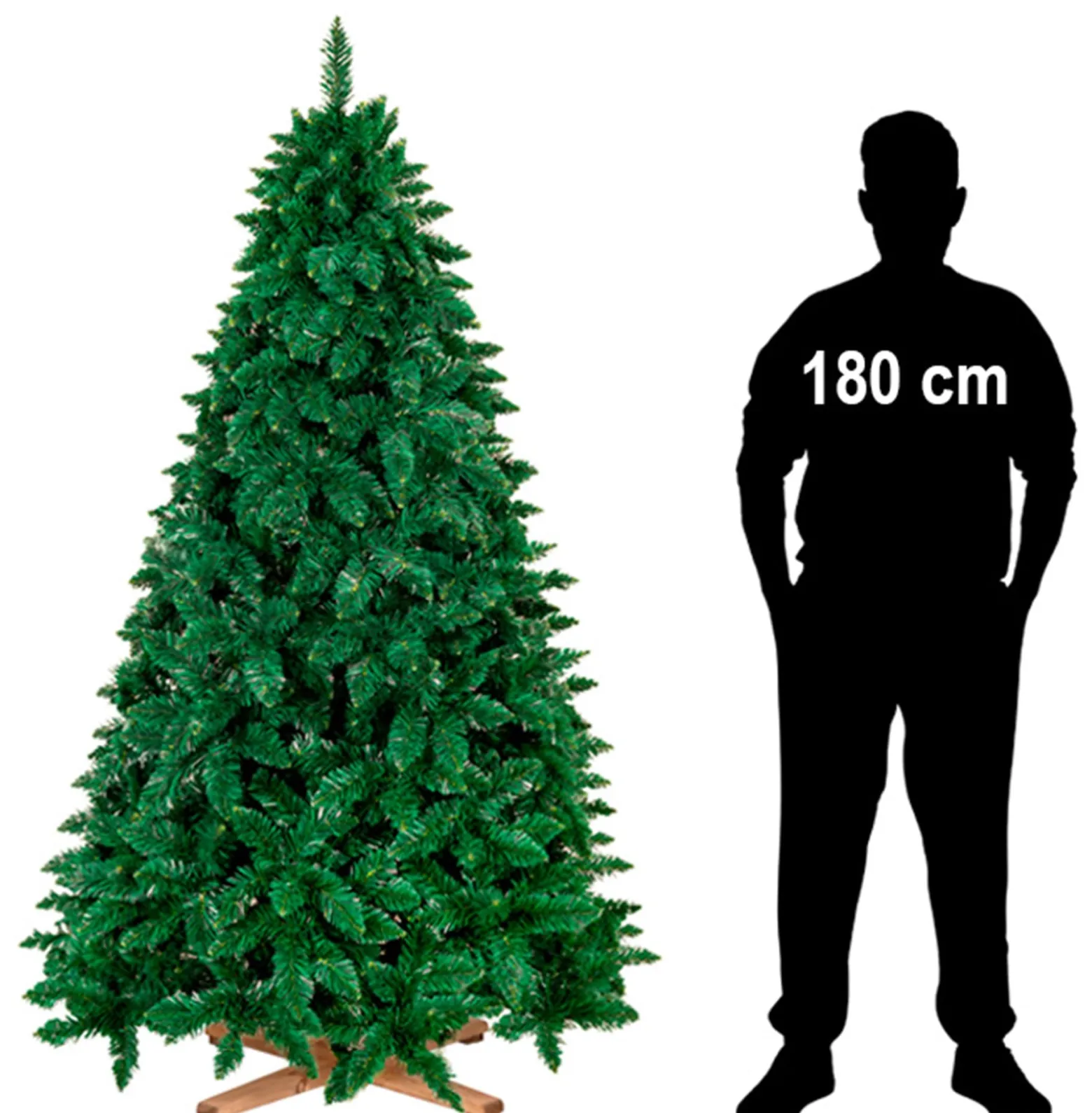 Sztuczna choinka sosna leśna 220 cm Royal Trees premium drewnian stojakiem