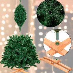 Sztuczna choinka sosna leśna 220 cm Royal Trees premium drewnian stojakiem