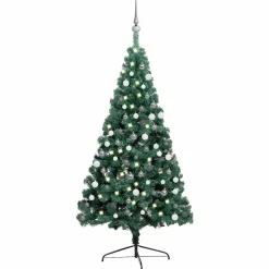 Sztuczna choinka Zielony 150 x 95 cm vidaXL
