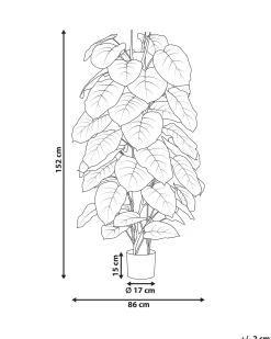Sztuczna roślina DIEFFENBACHIA 152 cm Zielony