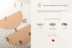 Tablica korkowa 60x40 cm do salonu + pinezki Planer