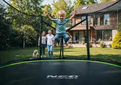 Trampolina ogrodowa z siatką zewnętrzną Neo-Sport 465cm 15ft