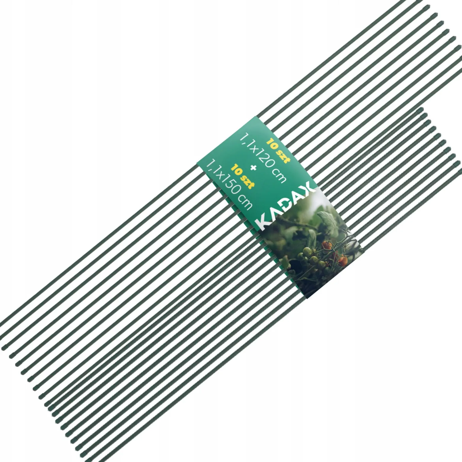 Tyczka Do Roślin Podpórka Metalowa 120+150cm 20szt