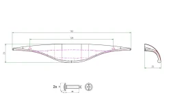 Uchwyt meblowy SCHWINN 2225 0128 biały półmat proszek PB0