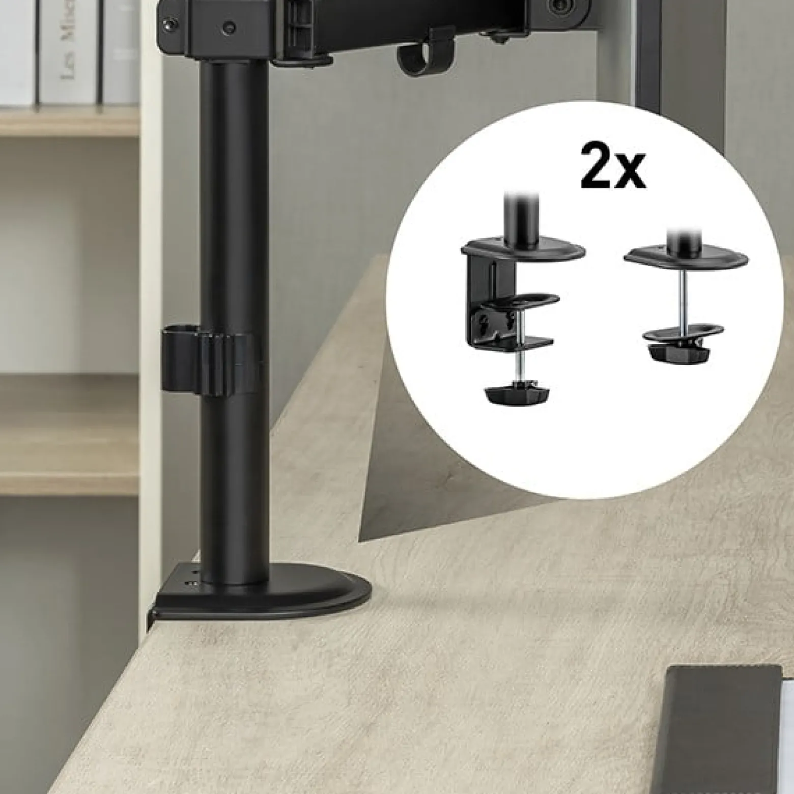 Uchwyt monitora do biurka Spacetronik SPA-111