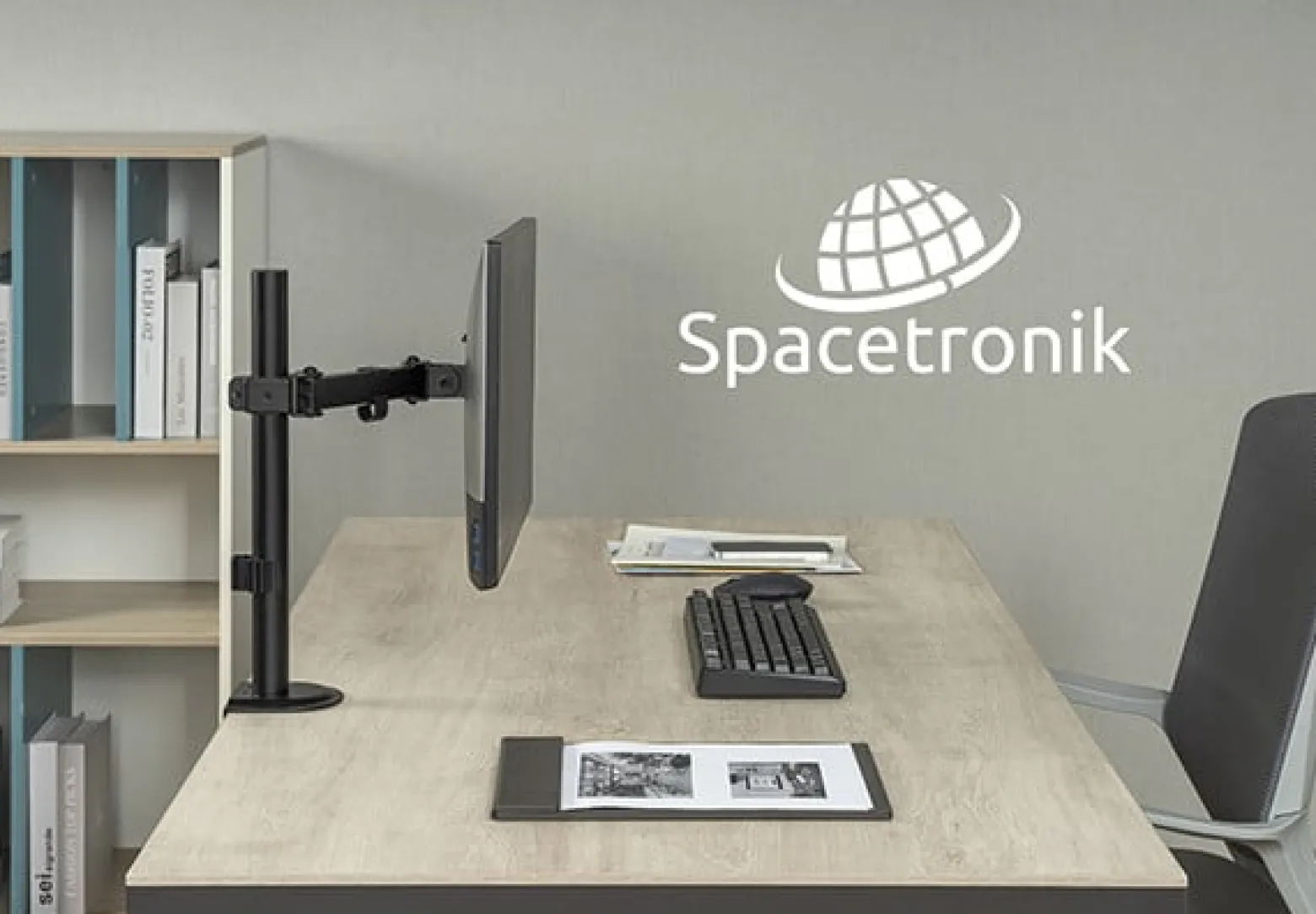 Uchwyt monitora do biurka Spacetronik SPA-111