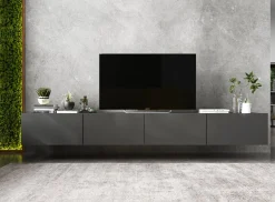 Uniwersalna szafka RTV Mała komoda grafit mat 120 cm