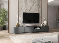 Uniwersalna szafka RTV Mała komoda grafit mat 120 cm