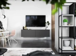 Uniwersalna szafka RTV Mała komoda grafit mat 120 cm