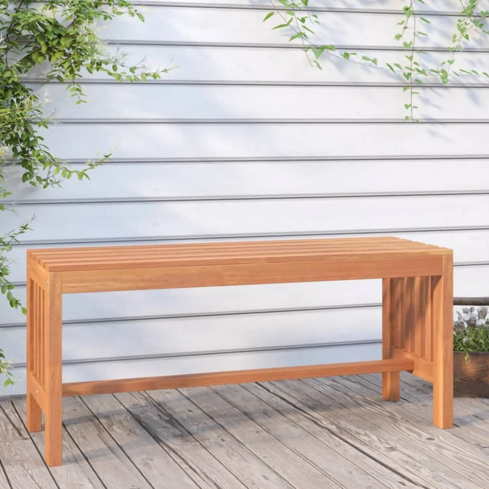 VidaXL ławka ogrodowa Brąz 110 x 35 x 45 cm Drewno