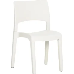 VidaXL krzesło ogrodowe Biały polipropylen
