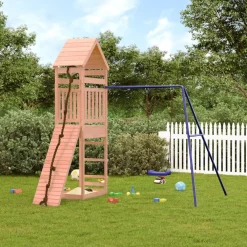 VidaXL ogrodowy plac zabaw Brąz Drewno daglezjowe