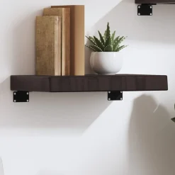 VidaXL Półka ciemnobrązowa 40x30x(2-6) cm wykończone