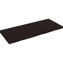 VidaXL Półka ciemnobrązowa 140x60x(2-4) cm