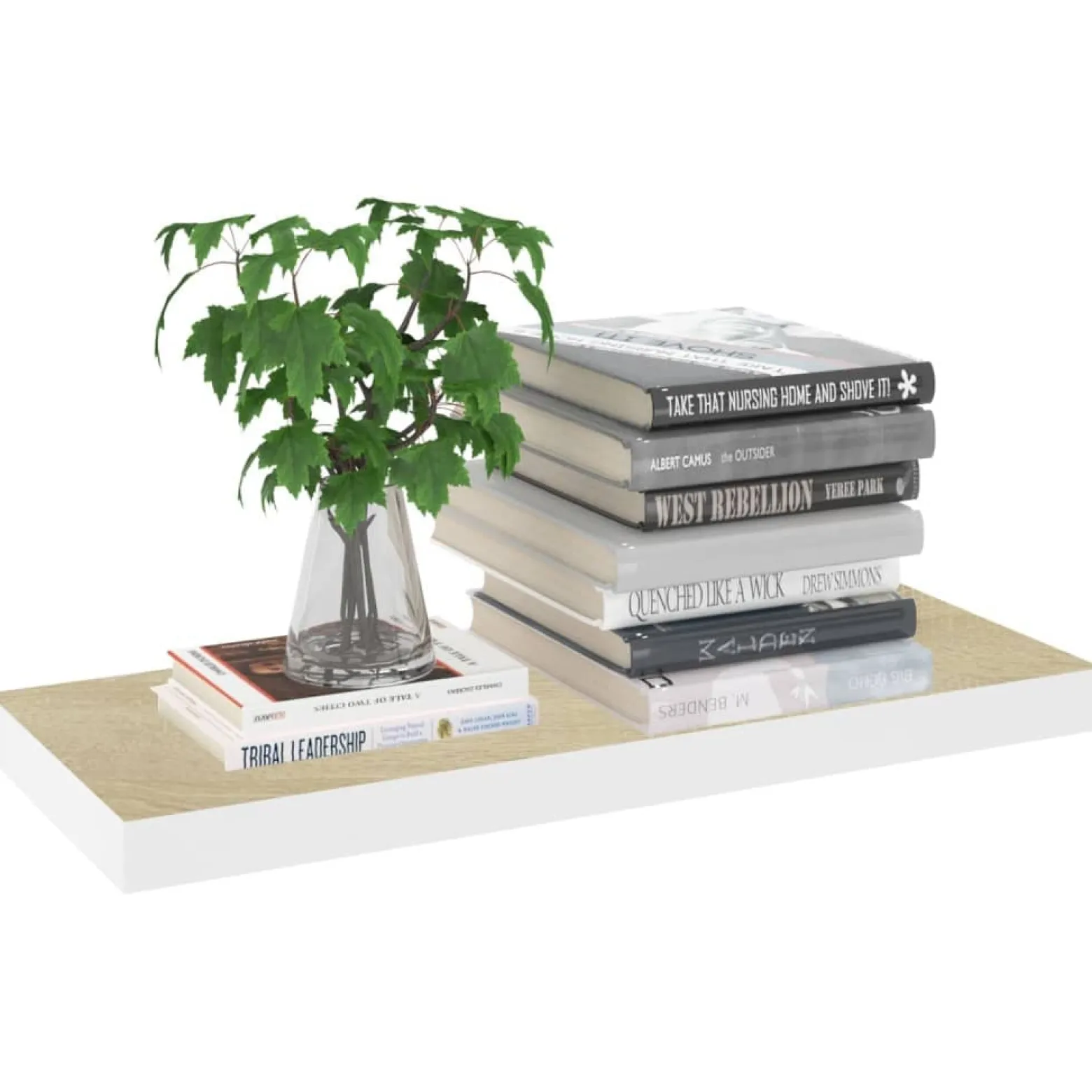 VidaXL Półka ścienna Brąz 60 x 23.5 x 3.8 cm MDF