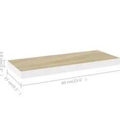 VidaXL Półka ścienna Brąz 60 x 23.5 x 3.8 cm MDF