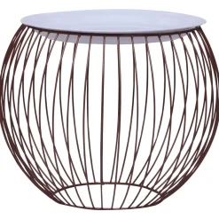 VidaXL Stolik kawowy Złoto 41 x 33 cm Metal