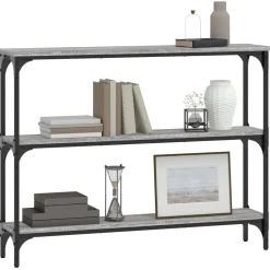 VidaXL Szary 100 x 22.5 x 75 cm Materiał drewnopochodny