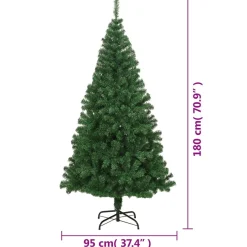 VidaXL Sztuczna choinka Zielony 180 x 95 cm