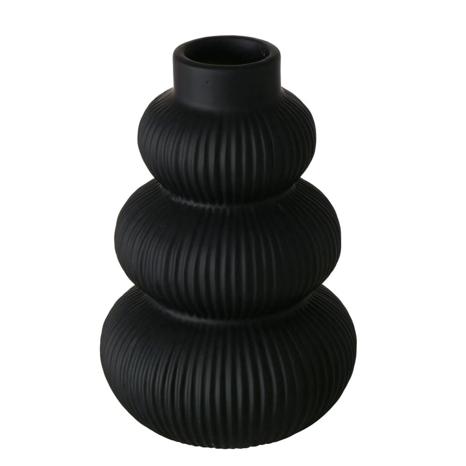 Wazon ceramiczny czarny MAURICE, 21 cm