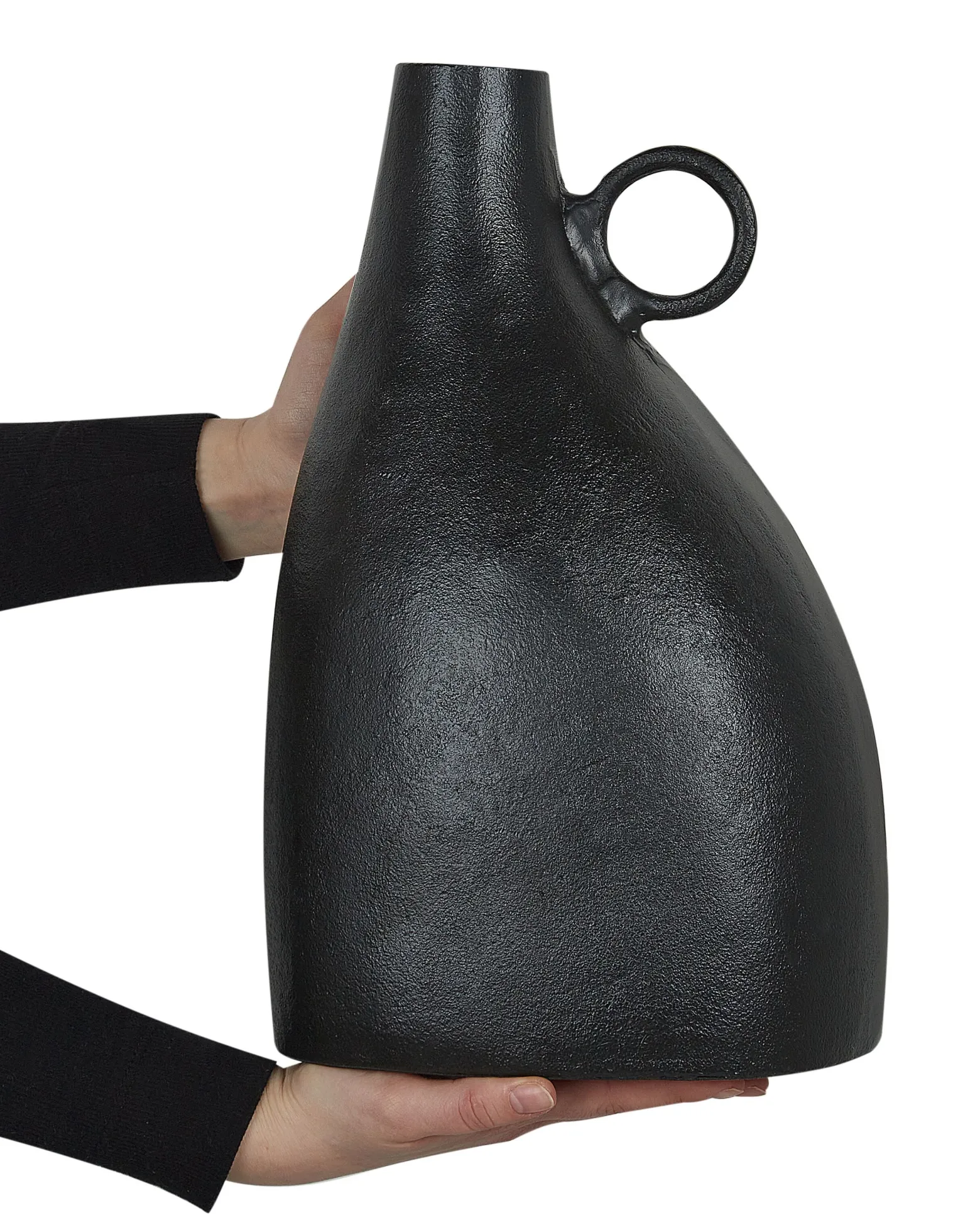 Wazon dekoracyjny aluminium 36 cm czarny